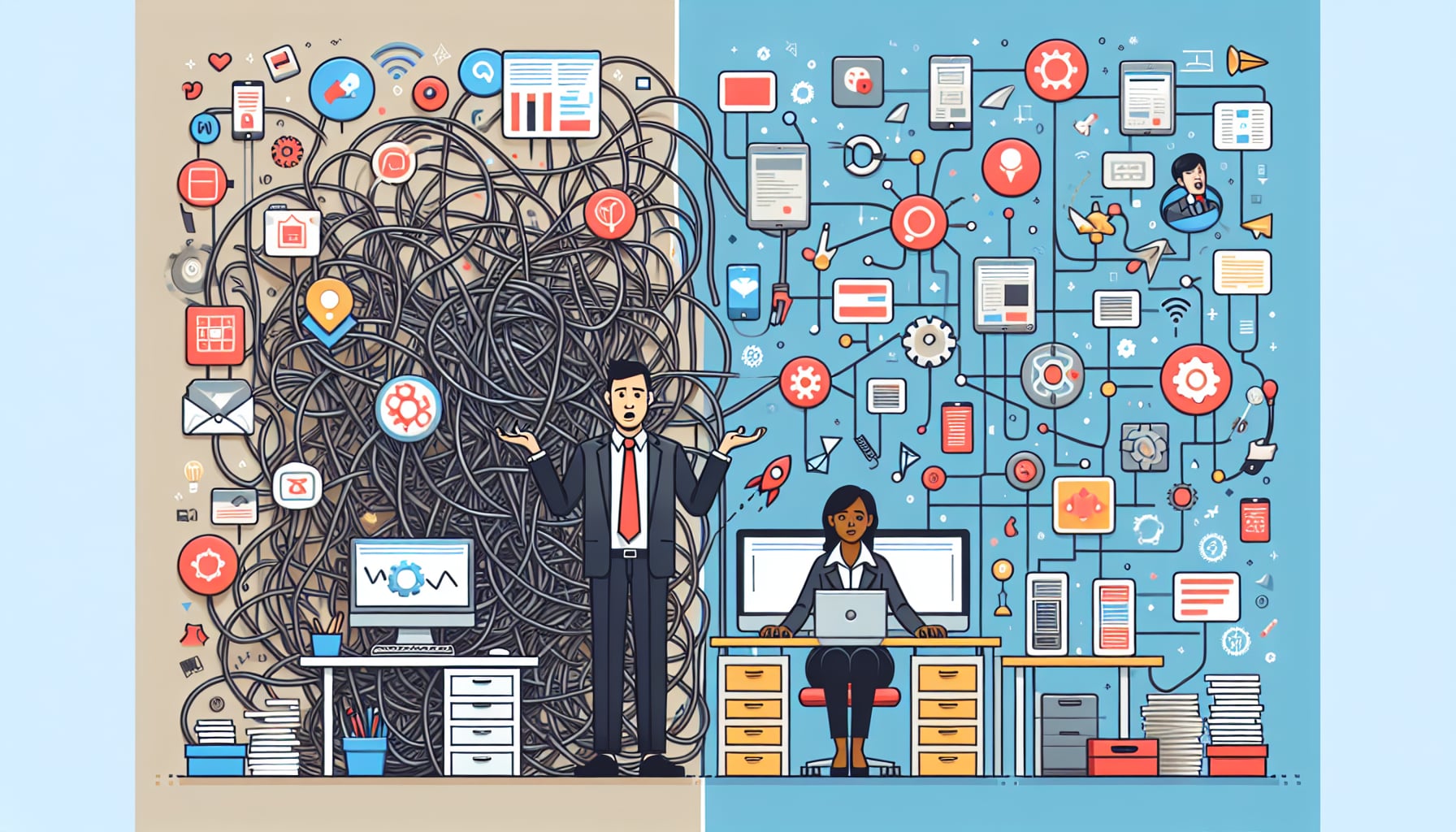 SaaS integration transformation visualization